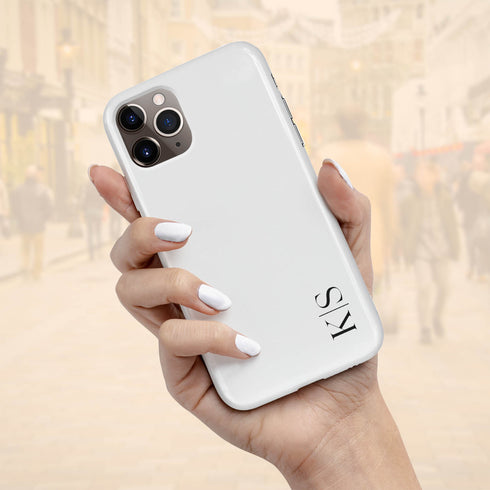 Custom Initials iPhone Case - Vertical